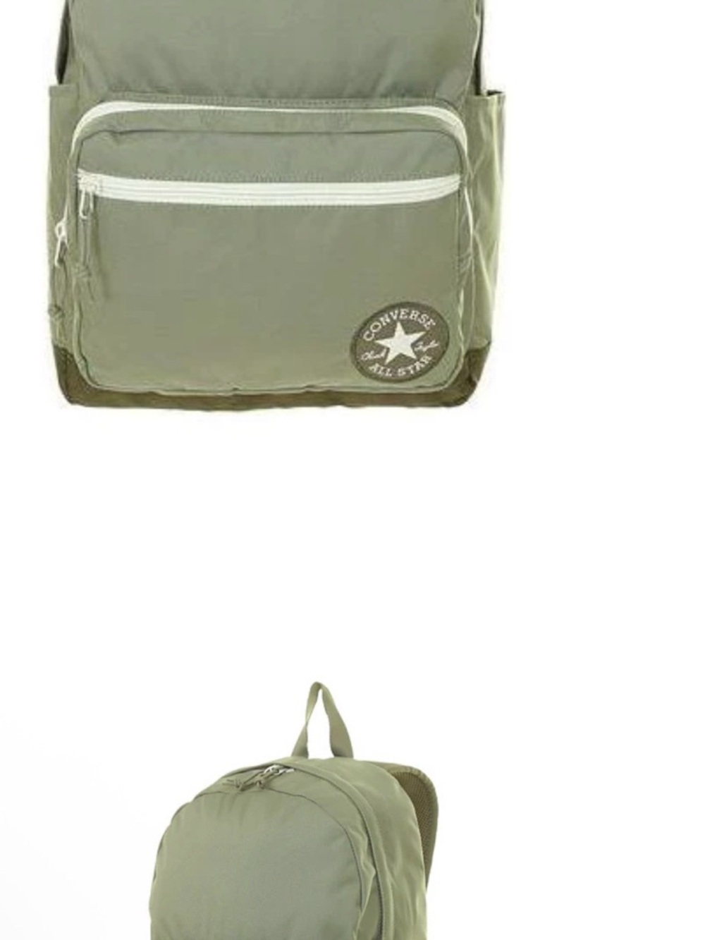 Converse Olive Green Men's Backpack with Front Pocket